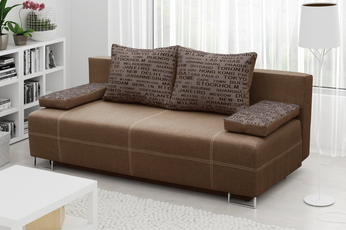 SOFA BED RIVIA 195CM CHOICE OF COLOR / BONELL SPRINGS + FOAM