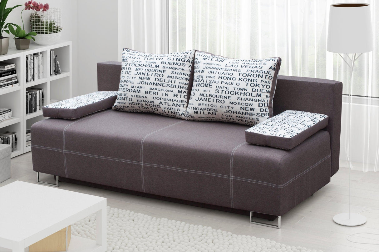 SOFA BED RIVIA 195CM CHOICE OF COLOR / BONELL SPRINGS + FOAM