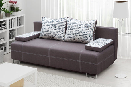 SOFA BED RIVIA 195CM CHOICE OF COLOR / BONELL SPRINGS + FOAM