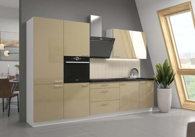 LARA KITCHEN SET CAPPUCINO GLOSSFunctions:silent closing systemThe set includes:lower cabinets:60 DK-210 2F - width: 60cm, depth: 57cm, height: 210cm,60 DP-210 2F - width: 60cm, depth: 57cm, height: 210cm,80 D 3S BB - width: 80cm, depth: 52cm, height: 82c