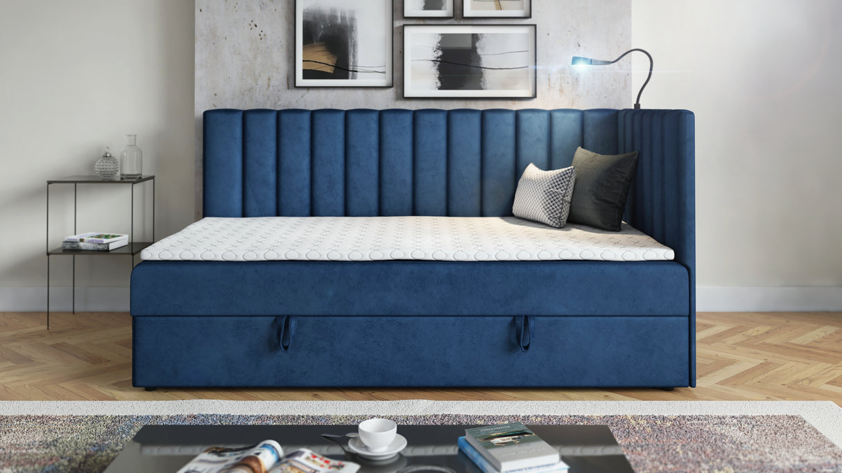 SINGLE BED LARA 80X200CM WITH LIGHT AND USB