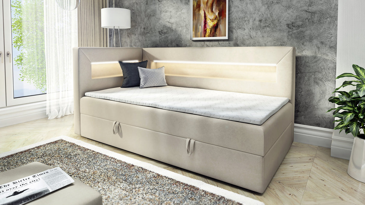 SINGLE BED ADA 90X200CM WITH LED LIGHT