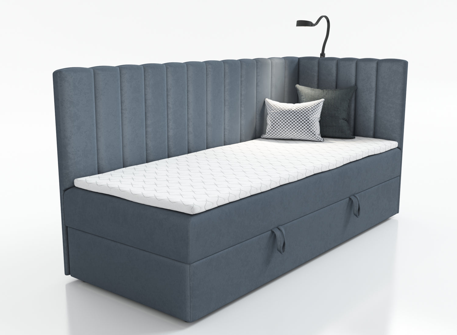 SINGLE BED LARA 90X200CM WITH LIGHT AND USB