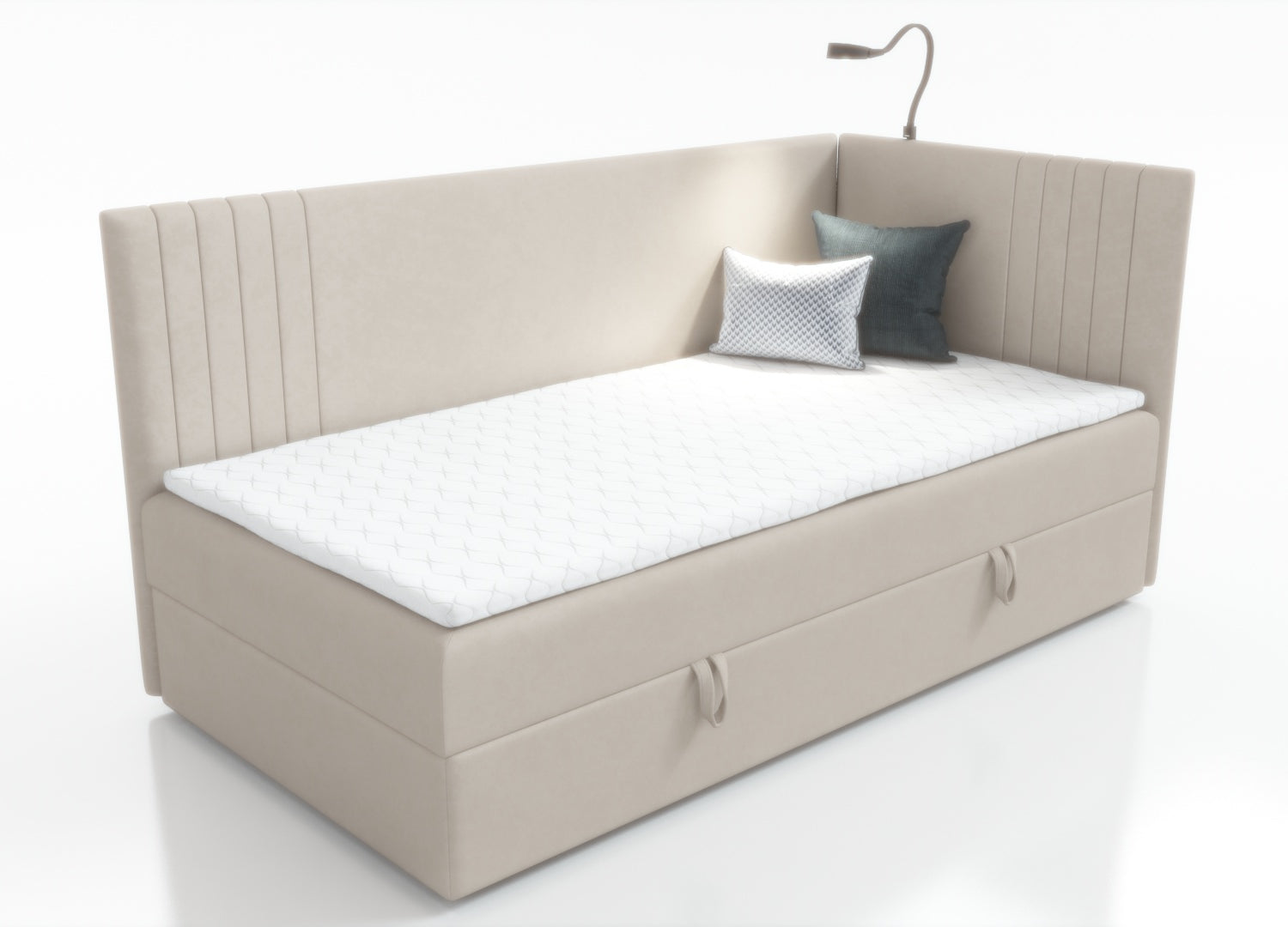 SINGLE BED MOLI 100X200CM WITH LIGHT AND USB