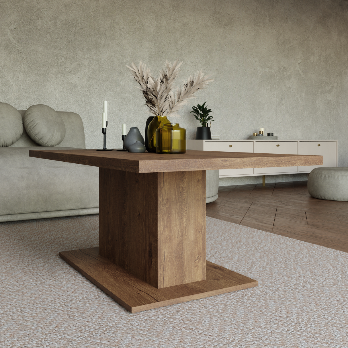 COFFEE TABLE BRISTOL LEFKAS 110X60CM - Anna Furniture