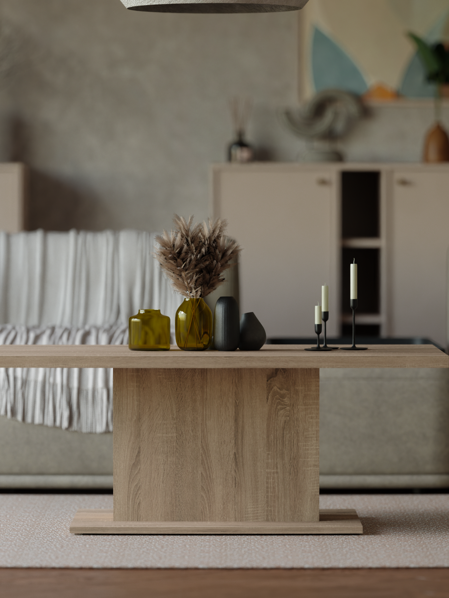 COFFEE TABLE BRISTOL SONOMA 110X60CM - Anna Furniture