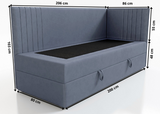 SINGLE BED MOLI 80X200CM WITH LIGHT AND USB
