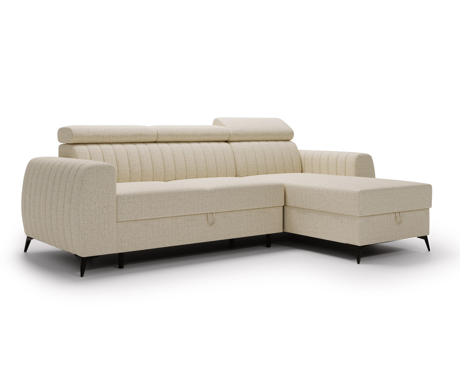 UNIVERSAL CORNER AURA 258CM / SPRINGS + FOAM CHOICE OF COLOR
