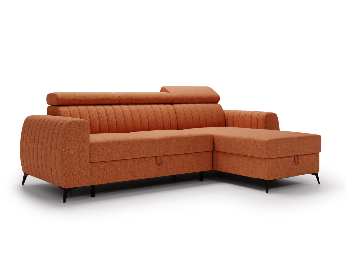 UNIVERSAL CORNER AURA 258CM / SPRINGS + FOAM CHOICE OF COLOR