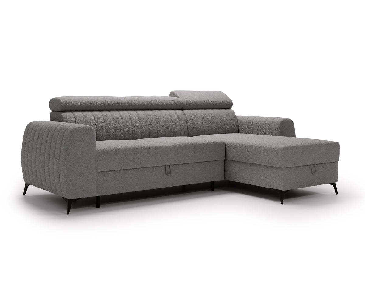 UNIVERSAL CORNER AURA 258CM / SPRINGS + FOAM CHOICE OF COLOR