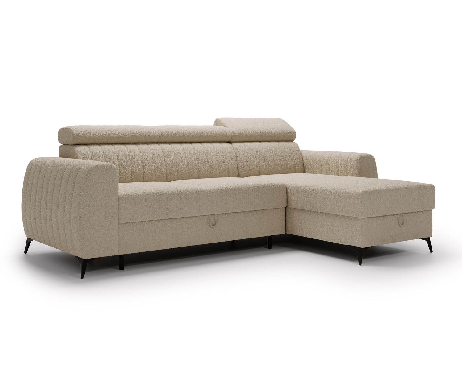 UNIVERSAL CORNER AURA 258CM / SPRINGS + FOAM CHOICE OF COLOR