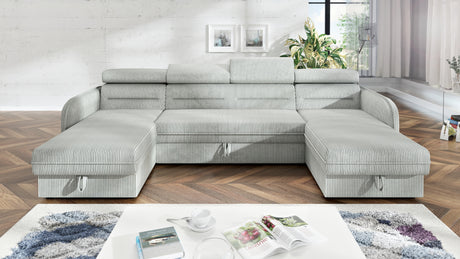 CORNER ANTON U SHAPE 299CM / SPRINGS + FOAM - Anna Furniture