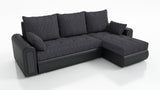 UNIVERSAL CORNER SOFA BED ECO 240CM BERLIN 02 / MADRYT 9100 2X STORAGETHIS MODEL IS UNIVERSAL WHICH MEANS YOU CAN CHOOSE CORNER SIDE DURING ASSEMBLY Specifications: frame made of pine wood and furniture board (synee) Seats are made of I species foam t28/4