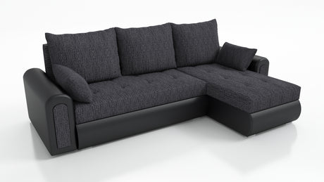 UNIVERSAL CORNER SOFA BED ECO 240CM BERLIN 02 / MADRYT 9100 2X STORAGETHIS MODEL IS UNIVERSAL WHICH MEANS YOU CAN CHOOSE CORNER SIDE DURING ASSEMBLY Specifications: frame made of pine wood and furniture board (synee) Seats are made of I species foam t28/4