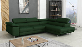 CORNER SOFA BED CALIPSO 275CM KRONOS14 / SPRINGS + FOAMMade in KRONOS fabric click hereProduct dimensions:- width: 275 cm- depth: 203 cm- seat depth: 56 cm- seat height: 43 cm- corner height: 90 cm- sleeping area: 125x195 cmThe corner is made of high qual