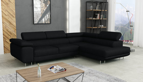 CORNER SOFA BED CALIPSO 275CM KRONOS07 / SPRINGS + FOAMMade in KRONOS fabric click hereProduct dimensions:- width: 275 cm- depth: 203 cm- seat depth: 56 cm- seat height: 43 cm- corner height: 90 cm- sleeping area: 125x195 cmThe corner is made of high qual