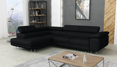 CORNER SOFA BED CALIPSO 275CM KRONOS07 / SPRINGS + FOAMMade in KRONOS fabric click hereProduct dimensions:- width: 275 cm- depth: 203 cm- seat depth: 56 cm- seat height: 43 cm- corner height: 90 cm- sleeping area: 125x195 cmThe corner is made of high qual