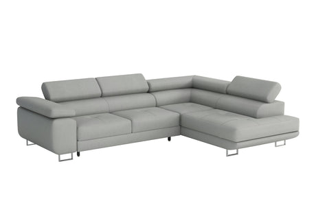 CORNER SOFA BED CALIPSO 275CM KRONOS34 / SPRINGS + FOAMMade in KRONOS fabric click hereProduct dimensions:- width: 275 cm- depth: 203 cm- seat depth: 56 cm- seat height: 43 cm- corner height: 90 cm- sleeping area: 125x195 cmThe corner is made of high qual