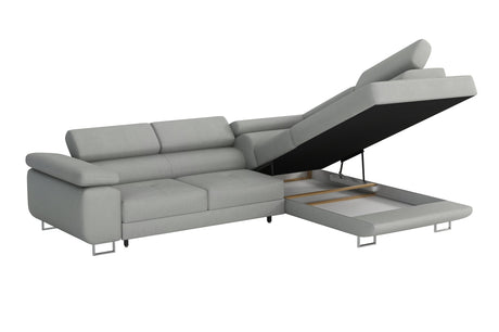CORNER SOFA BED CALIPSO 275CM PAROS02 / SPRINGS + FOAMMade in PAROS fabric click hereProduct dimensions:- width: 275 cm- depth: 203 cm- seat depth: 56 cm- seat height: 43 cm- corner height: 90 cm- sleeping area: 125x195 cmThe corner is made of high qualit