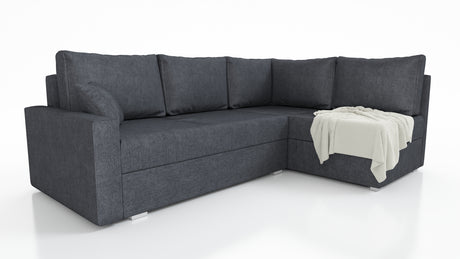 CORNER SOFA BED FINO 228CM/ SPRINGS + FOAM - Anna Furniture