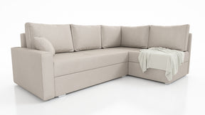 CORNER SOFA BED FINO 228CM/ SPRINGS + FOAM - Anna Furniture