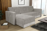 CORNER SOFA BED TEXAS 222CM UNIVERSAL RIGHT/LEFT CORNER CHOICE OF 15 COLORS / FOAMTHIS MODEL IS UNIVERSAL WHICH MEANS YOU CAN CHOOSE CORNER SIDE DURING ASSEMBLY CORNER SOFA BED TEXASFOAM T301X STORAGE SPACE3X PILLOWS MADE OF FOAMEASY CLEAN SOFT TOUCH FABR