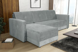 CORNER SOFA BED TEXAS 222CM UNIVERSAL RIGHT/LEFT CORNER CHOICE OF 15 COLORS / FOAMTHIS MODEL IS UNIVERSAL WHICH MEANS YOU CAN CHOOSE CORNER SIDE DURING ASSEMBLY CORNER SOFA BED TEXASFOAM T301X STORAGE SPACE3X PILLOWS MADE OF FOAMEASY CLEAN SOFT TOUCH FABR