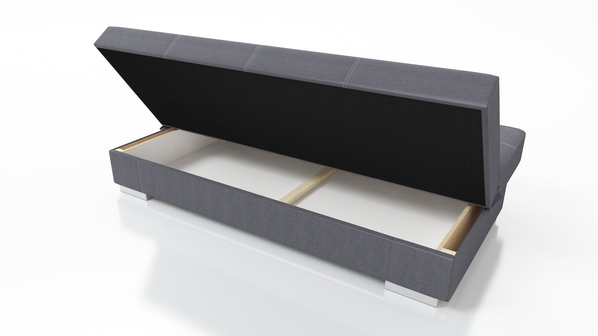 SOFA BED AXEL 195CM SAWANA 05 GREY  / SPRINGS + FOAM