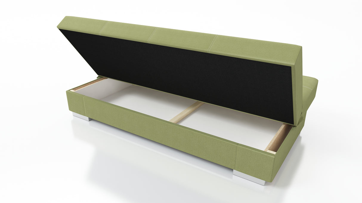 SOFA BED AXEL 195CM TWIST 10 YELLOW / SPRINGS + FOAM