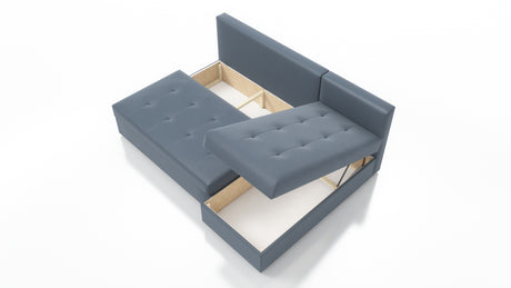 CORNER SOFA BED LOTUS S 200CM 2X STORAGE SPACE