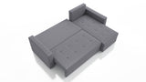 UNIVERSAL CORNER SOFA BED LOTUS 229CM BEIGE PAROS02 / FOAM 2X STORAGETHIS MODEL IS UNIVERSAL WHICH MEANS YOU CAN CHOOSE CORNER SIDE DURING ASSEMBLYSpecification made on foam construction made of board / pine wood / hdf satin plastic leg container for bedd