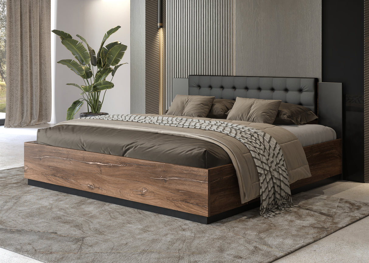Sigma Ottoman Bed [EU Super King]The Sigma bed offers a chic and cozy upholstered headboard with charming tufting on its backrest, perfect for upgrading your master bedroom's style. Additionally, its clever under-bed compartment provides ample space to ne