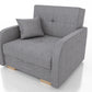 SINGLE SOFA BED OLA I 103cm CHOICE OF COLOR / FOAMDimensions :HEIGHT 85CMDEEPTH 95CMWIDHT 103CMSLEEPING AREA 80X195 cm(no possibility to change dimensions) +/- 3The sofa is made of a wooden frame, the sleeping surface is made of PUR T30 / 42 foam. The sof
