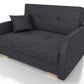 TWO SEATER SOFA BED OLA II 136CM CHOICE OF COLOR / FOAMDimensions :HEIGHT 85CMDEEPTH 95CMWIDHT 136CMSLEEPING AREA 113x195cm(no possibility to change dimensions) +/- 3The sofa is made of a wooden frame, the sleeping surface is made of PUR T30 / 42 foam. Th