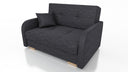 TWO SEATER SOFA BED OLA II 136CM CHOICE OF COLOR / FOAMDimensions :HEIGHT 85CMDEEPTH 95CMWIDHT 136CMSLEEPING AREA 113x195cm(no possibility to change dimensions) +/- 3The sofa is made of a wooden frame, the sleeping surface is made of PUR T30 / 42 foam. Th
