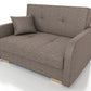 TWO SEATER SOFA BED OLA II 136CM CHOICE OF COLOR / FOAMDimensions :HEIGHT 85CMDEEPTH 95CMWIDHT 136CMSLEEPING AREA 113x195cm(no possibility to change dimensions) +/- 3The sofa is made of a wooden frame, the sleeping surface is made of PUR T30 / 42 foam. Th