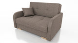 TWO SEATER SOFA BED OLA II 136CM CHOICE OF COLOR / FOAMDimensions :HEIGHT 85CMDEEPTH 95CMWIDHT 136CMSLEEPING AREA 113x195cm(no possibility to change dimensions) +/- 3The sofa is made of a wooden frame, the sleeping surface is made of PUR T30 / 42 foam. Th