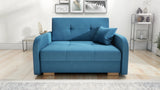 TWO SEATER SOFA BED OLA II 136CM CHOICE OF COLOR / FOAMDimensions :HEIGHT 85CMDEEPTH 95CMWIDHT 136CMSLEEPING AREA 113x195cm(no possibility to change dimensions) +/- 3The sofa is made of a wooden frame, the sleeping surface is made of PUR T30 / 42 foam. Th