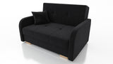 TWO SEATER SOFA BED OLA II 136CM CHOICE OF COLOR / FOAMDimensions :HEIGHT 85CMDEEPTH 95CMWIDHT 136CMSLEEPING AREA 113x195cm(no possibility to change dimensions) +/- 3The sofa is made of a wooden frame, the sleeping surface is made of PUR T30 / 42 foam. Th