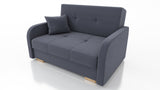TWO SEATER SOFA BED OLA II 136CM CHOICE OF COLOR / FOAMDimensions :HEIGHT 85CMDEEPTH 95CMWIDHT 136CMSLEEPING AREA 113x195cm(no possibility to change dimensions) +/- 3The sofa is made of a wooden frame, the sleeping surface is made of PUR T30 / 42 foam. Th