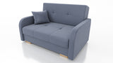 TWO SEATER SOFA BED OLA II 136CM CHOICE OF COLOR / FOAMDimensions :HEIGHT 85CMDEEPTH 95CMWIDHT 136CMSLEEPING AREA 113x195cm(no possibility to change dimensions) +/- 3The sofa is made of a wooden frame, the sleeping surface is made of PUR T30 / 42 foam. Th