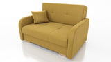 TWO SEATER SOFA BED OLA II 136CM CHOICE OF COLOR / FOAMDimensions :HEIGHT 85CMDEEPTH 95CMWIDHT 136CMSLEEPING AREA 113x195cm(no possibility to change dimensions) +/- 3The sofa is made of a wooden frame, the sleeping surface is made of PUR T30 / 42 foam. Th