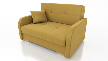 TWO SEATER SOFA BED OLA II 136CM CHOICE OF COLOR / FOAMDimensions :HEIGHT 85CMDEEPTH 95CMWIDHT 136CMSLEEPING AREA 113x195cm(no possibility to change dimensions) +/- 3The sofa is made of a wooden frame, the sleeping surface is made of PUR T30 / 42 foam. Th