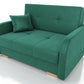 TWO SEATER SOFA BED OLA II 136CM CHOICE OF COLOR / FOAMDimensions :HEIGHT 85CMDEEPTH 95CMWIDHT 136CMSLEEPING AREA 113x195cm(no possibility to change dimensions) +/- 3The sofa is made of a wooden frame, the sleeping surface is made of PUR T30 / 42 foam. Th