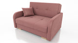 TWO SEATER SOFA BED OLA II 136CM CHOICE OF COLOR / FOAMDimensions :HEIGHT 85CMDEEPTH 95CMWIDHT 136CMSLEEPING AREA 113x195cm(no possibility to change dimensions) +/- 3The sofa is made of a wooden frame, the sleeping surface is made of PUR T30 / 42 foam. Th