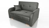 TWO SEATER SOFA BED OLA II 136CM CHOICE OF COLOR / FOAMDimensions :HEIGHT 85CMDEEPTH 95CMWIDHT 136CMSLEEPING AREA 113x195cm(no possibility to change dimensions) +/- 3The sofa is made of a wooden frame, the sleeping surface is made of PUR T30 / 42 foam. Th