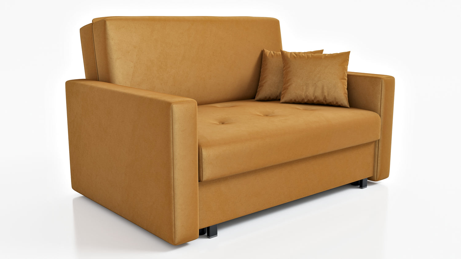 NEW! 2 SEATER SOFA BED SMART II 137CM CHOICE OF COLORS / SPRINGS + FOAM - Anna Furniture