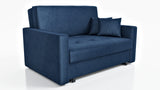 NEW! 2 SEATER SOFA BED SMART II 137CM CHOICE OF COLORS / SPRINGS + FOAM - Anna Furniture