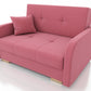 TWO SEATER SOFA BED OLA II 136CM CHOICE OF COLOR / FOAMDimensions :HEIGHT 85CMDEEPTH 95CMWIDHT 136CMSLEEPING AREA 113x195cm(no possibility to change dimensions) +/- 3The sofa is made of a wooden frame, the sleeping surface is made of PUR T30 / 42 foam. Th
