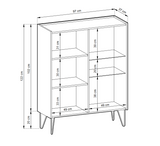 LIVING ROOM HARMONY FURNITURE SETFURNITUTE SET INCLUDES:TV Stand HARMONY 01 (144/55/37) Storage cabinet HARMONY 03 (144/83/37) Display cabinet HARMONY 04 (97/122/37) Coffee table HARMONY 05 (97/45/65) ColourBlack / Black marble + Golden MaterialLaminated